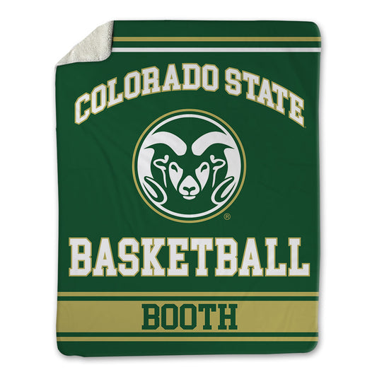 Colorado State - NCAA Men's Basketball : Carey Booth - Blanket-0