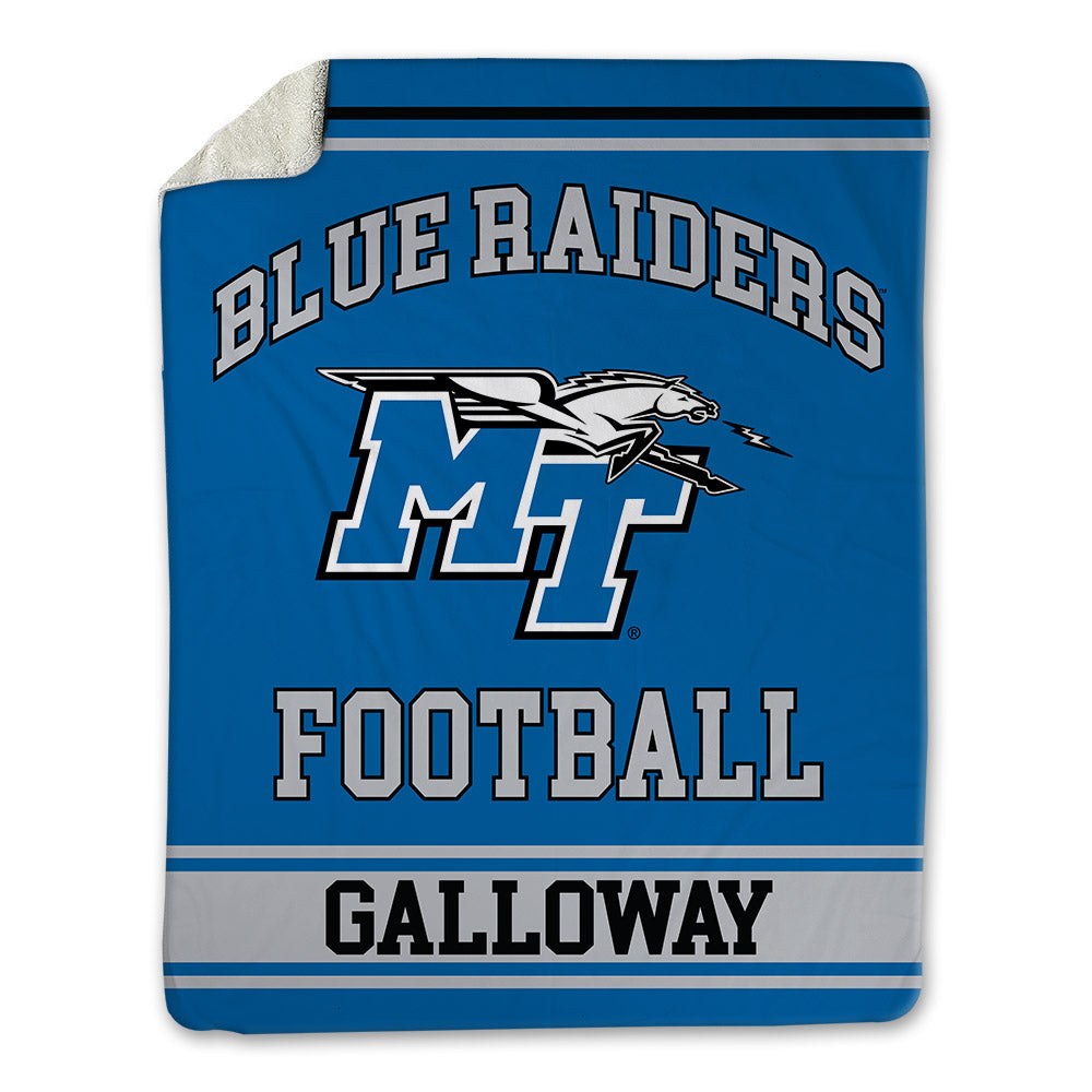 MTSU - NCAA Football : Tayvion Galloway - Blanket-0