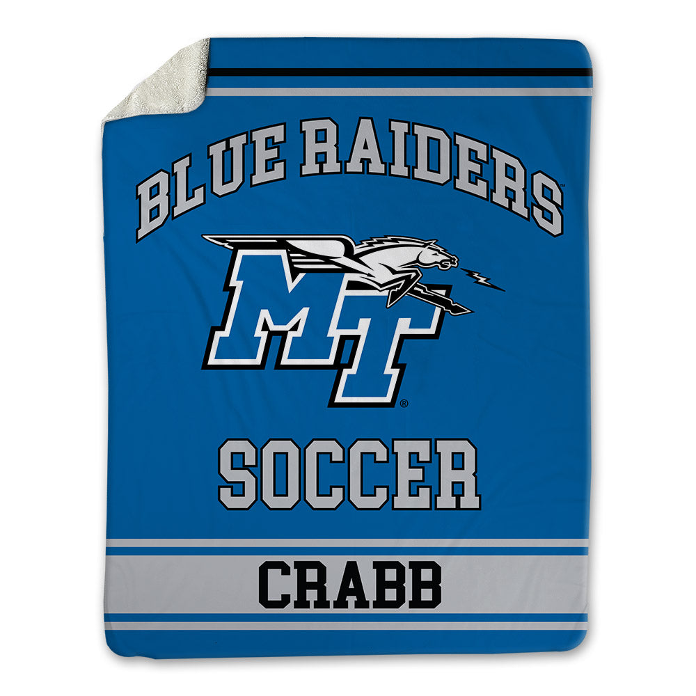 MTSU - NCAA Women's Soccer : Hailey Crabb - Blanket-0