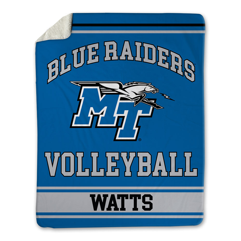 MTSU - NCAA Women's Volleyball : Ellie Watts - Blanket-0