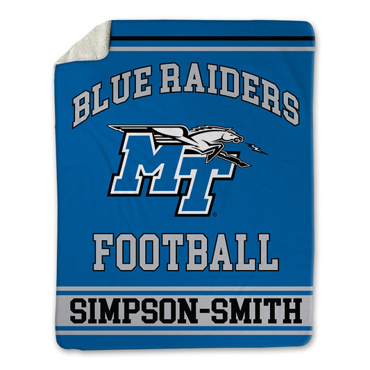 MTSU - NCAA Football : Zeion Simpson-smith - Blanket-0