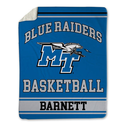 MTSU - NCAA Men's Basketball : Quinn Barnett - Blanket-0