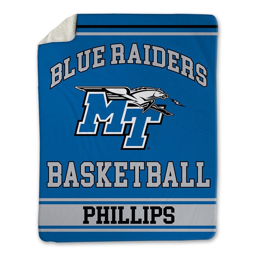 MTSU - NCAA Men's Basketball : Henry Phillips - Blanket-0