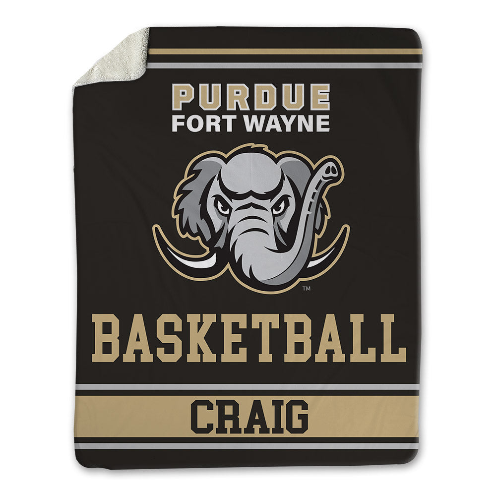 PFW - NCAA Men's Basketball : Deandre Craig - Blanket-0