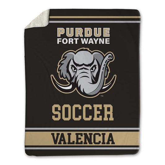 PFW - NCAA Men's Soccer : Marco Valencia - Blanket-0
