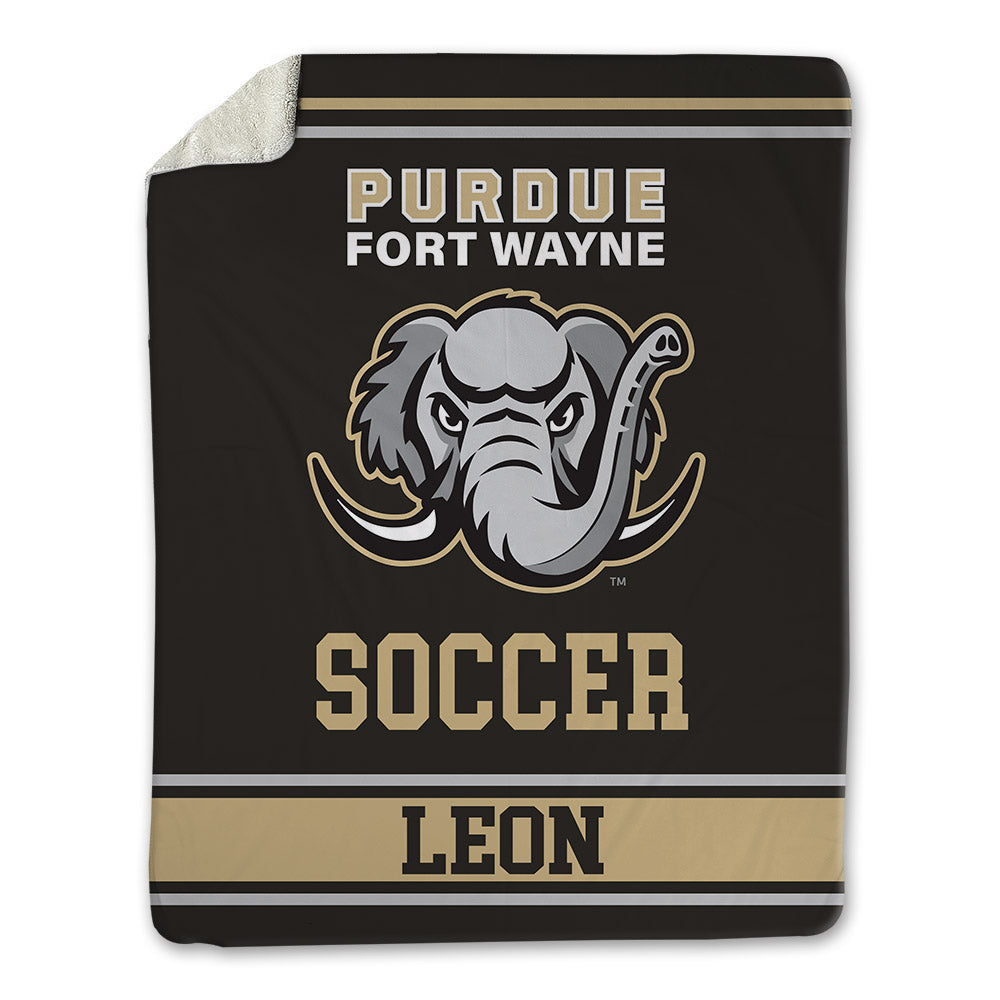 PFW - NCAA Men's Soccer : Christian Leon - Blanket-0