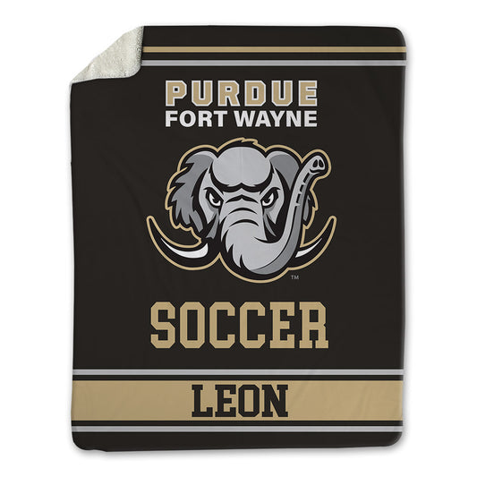 PFW - NCAA Men's Soccer : Christian Leon - Blanket-0