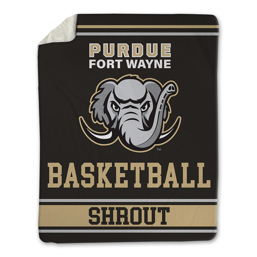 PFW - NCAA Men's Basketball : Mason Shrout - Blanket-0