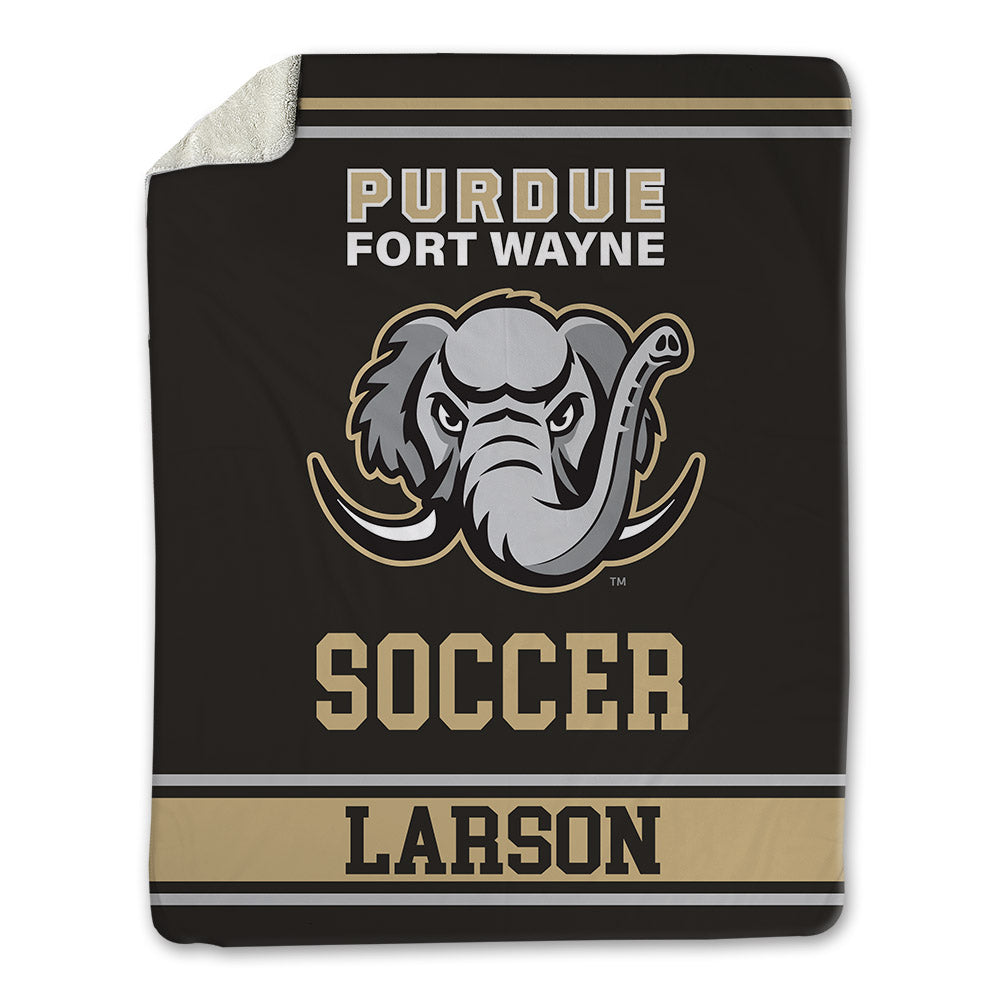 PFW - NCAA Men's Soccer : Richard Larson - Blanket-0