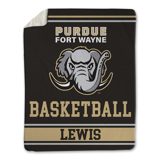 PFW - NCAA Men's Basketball : DeAndre Lewis - Blanket-0