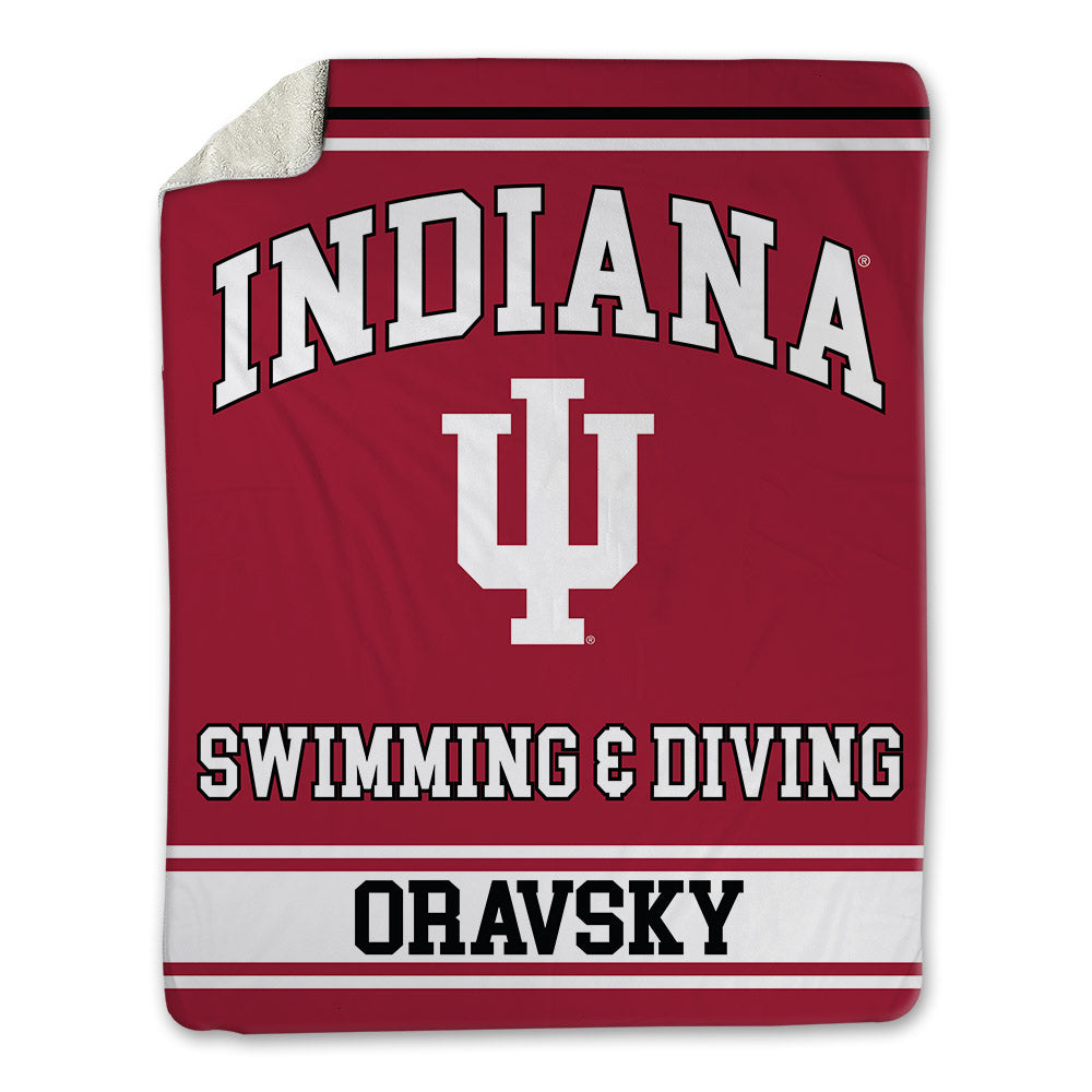 Indiana - NCAA Women's Swimming & Diving : Laila Oravsky - Blanket-0