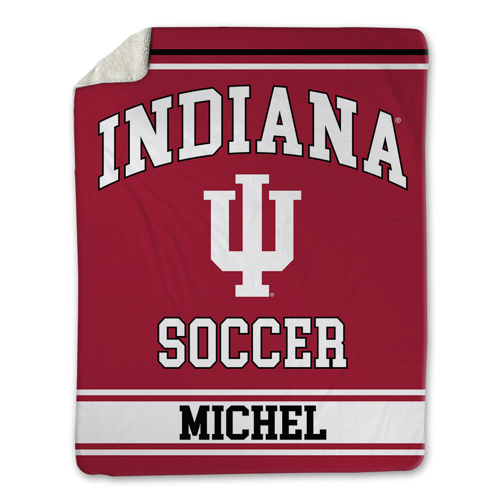 Indiana - NCAA Men's Soccer : Judewellin Michel - Blanket-0