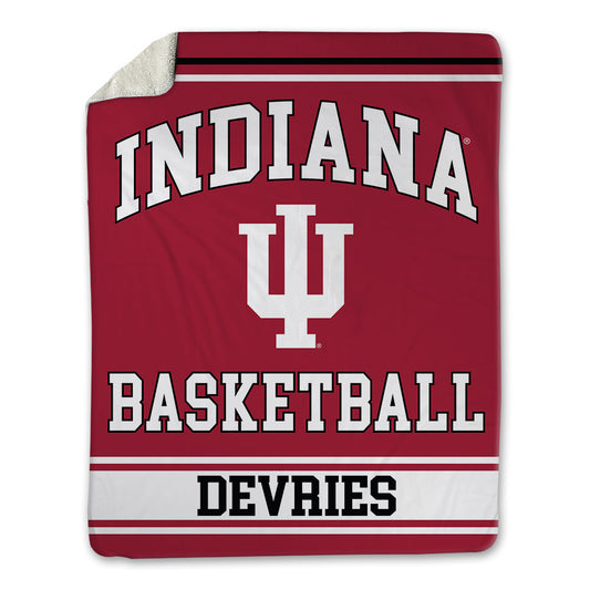 Indiana - NCAA Men's Basketball : Tucker DeVries - Blanket-0