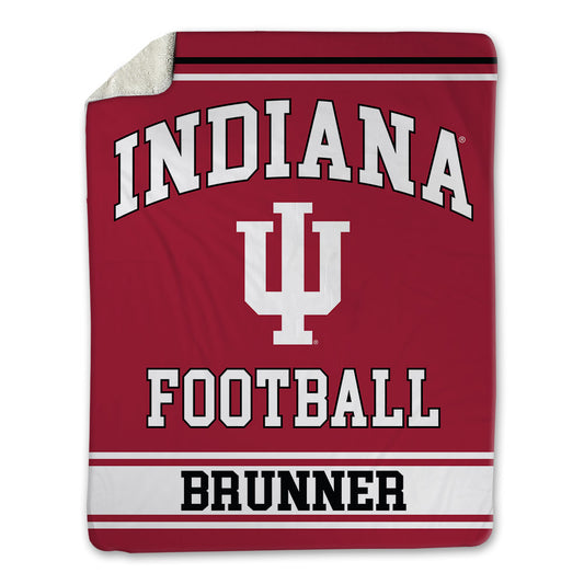 Indiana - NCAA Football : Joe Brunner - Blanket-0