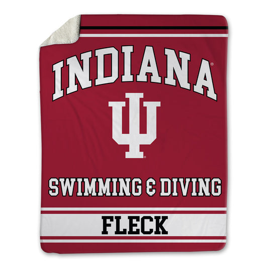 Indiana - NCAA Men's Swimming & Diving : Brandon Fleck - Blanket-0