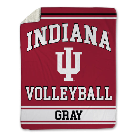 Indiana - NCAA Women's Volleyball : Victoria Gray - Blanket-0