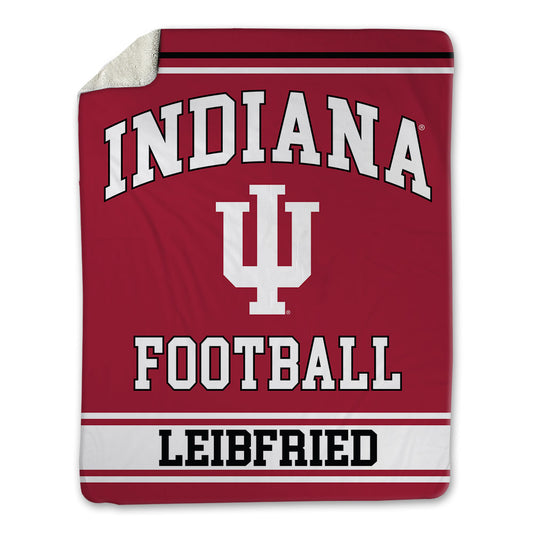 Indiana - NCAA Football : Austin Leibfried - Blanket-0