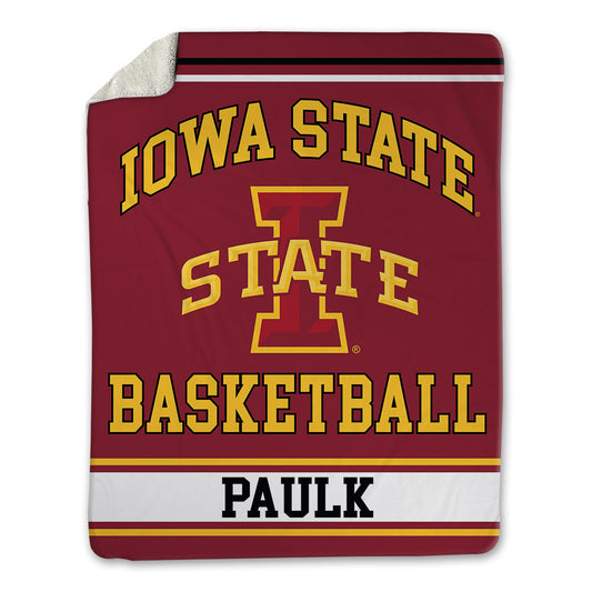 Iowa State - NCAA Women's Basketball : Evangelia Paulk - Blanket-0