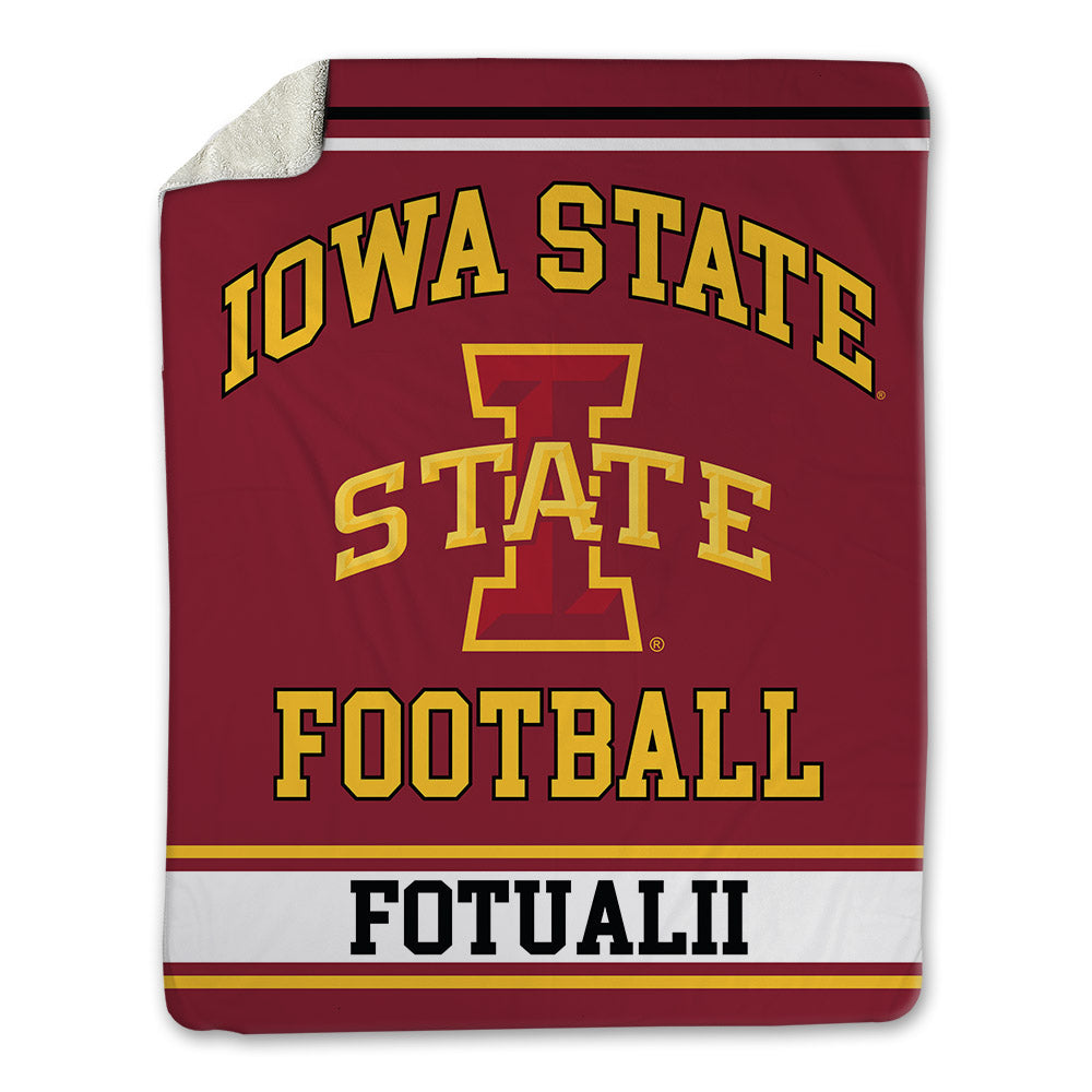 Iowa State - NCAA Football : Kingston Fotualii - Blanket-0