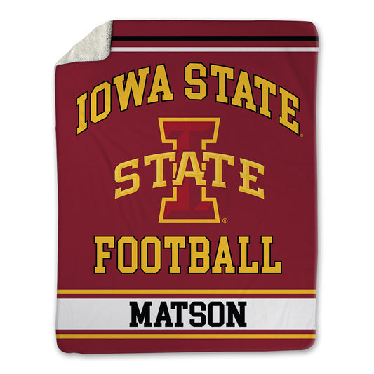 Iowa State - NCAA Football : Caden Matson - Blanket-0