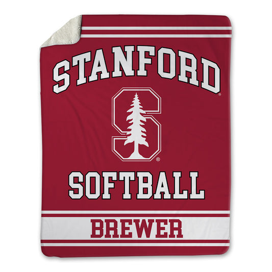 Stanford - NCAA Softball : Anna Brewer - Blanket-0