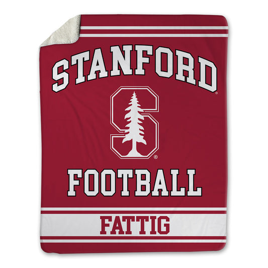 Stanford - NCAA Football : Nick Fattig - Blanket-0