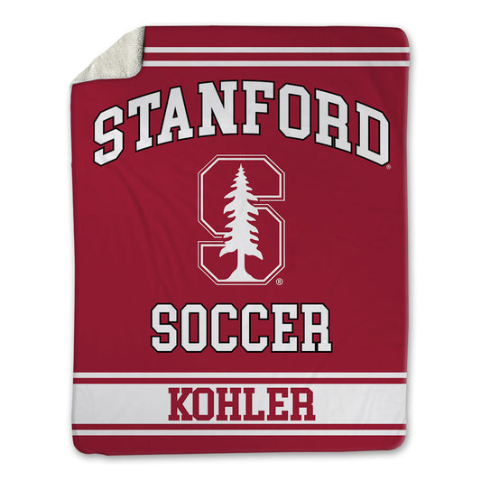 Stanford - NCAA Women's Soccer : Charlotte Kohler - Blanket-0