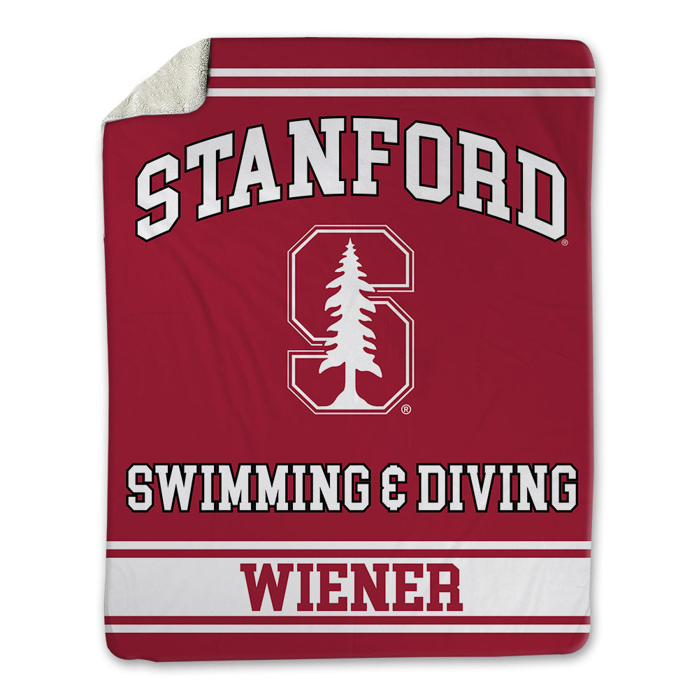 Stanford - NCAA Men's Swimming & Diving : Omer Wiener - Blanket-0