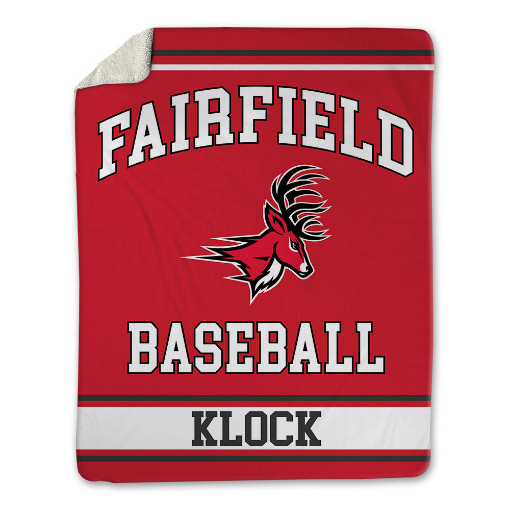 Fairfield - NCAA Baseball : Connor Klock - Blanket-0