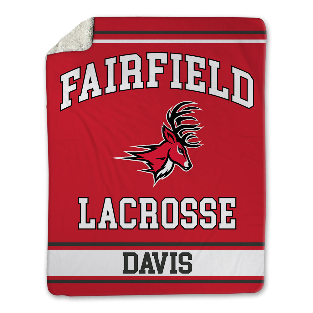 Fairfield - NCAA Men's Lacrosse : Daniel Davis - Blanket-0