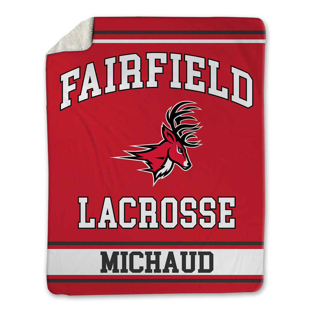 Fairfield - NCAA Men's Lacrosse : Owen Michaud - Blanket-0