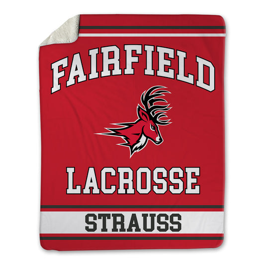 Fairfield - NCAA Women's Lacrosse : Anna Strauss - Blanket-0