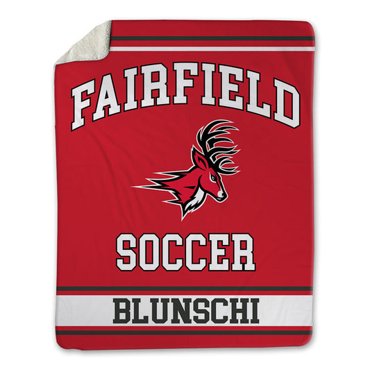 Fairfield - NCAA Men's Soccer : Jordan Blunschi - Blanket-0
