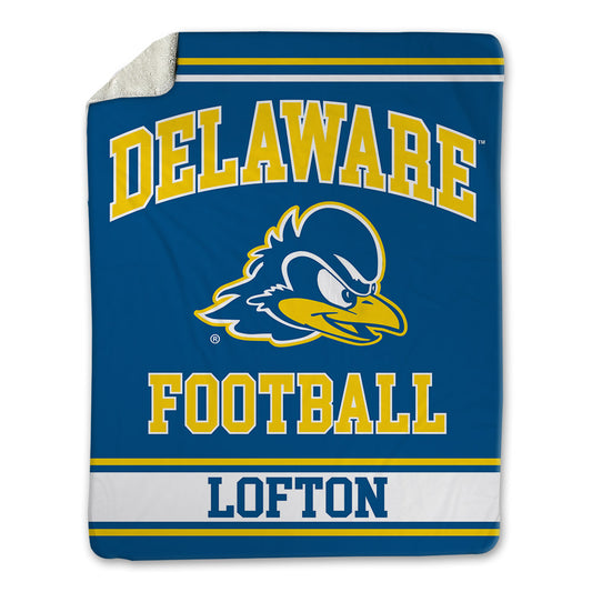 Delaware - NCAA Football : Da'Wain Lofton - Blanket-0