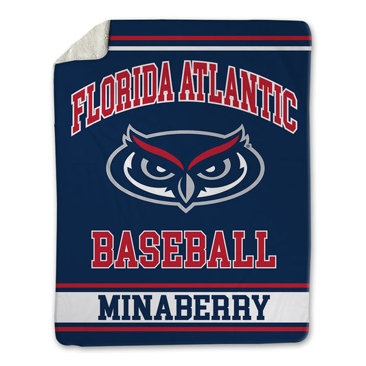 FAU - NCAA Baseball : Justin Minaberry - Blanket-0