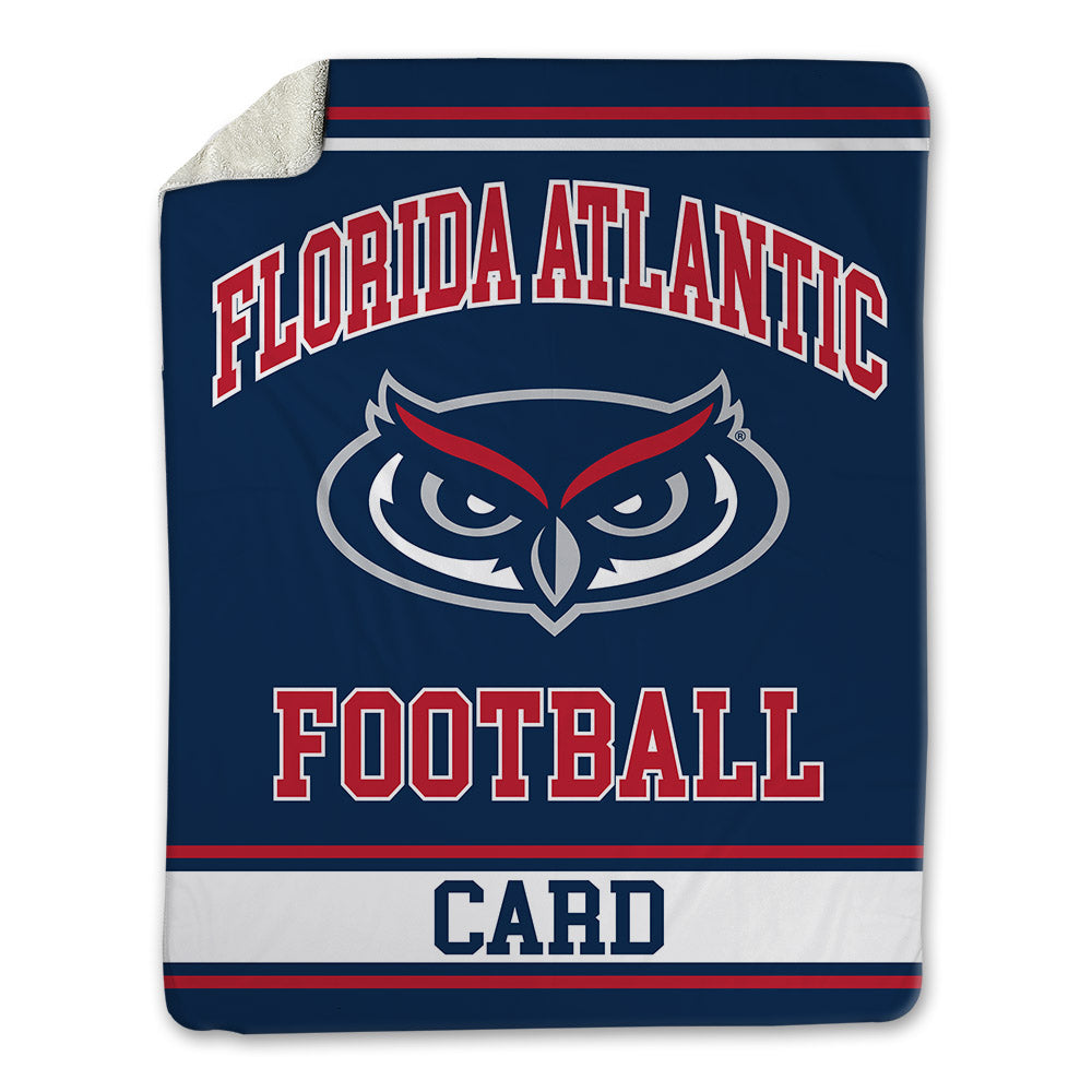 FAU - NCAA Football : Jade Card - Blanket-0