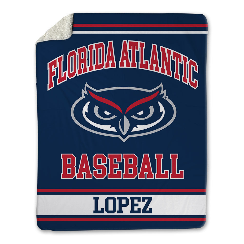 FAU - NCAA Baseball : Jonathan Lopez - Blanket-0