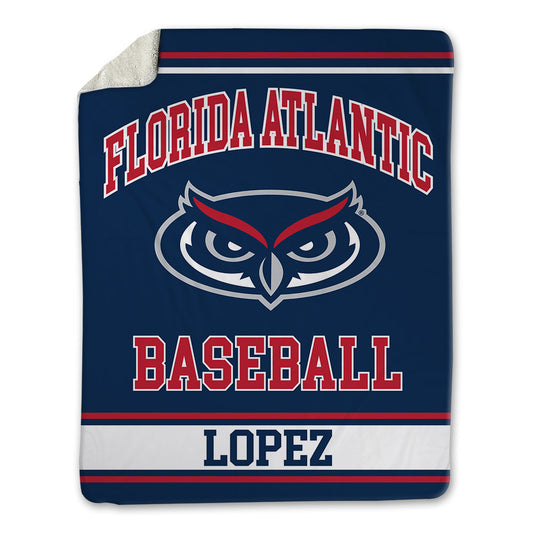 FAU - NCAA Baseball : Jonathan Lopez - Blanket-0