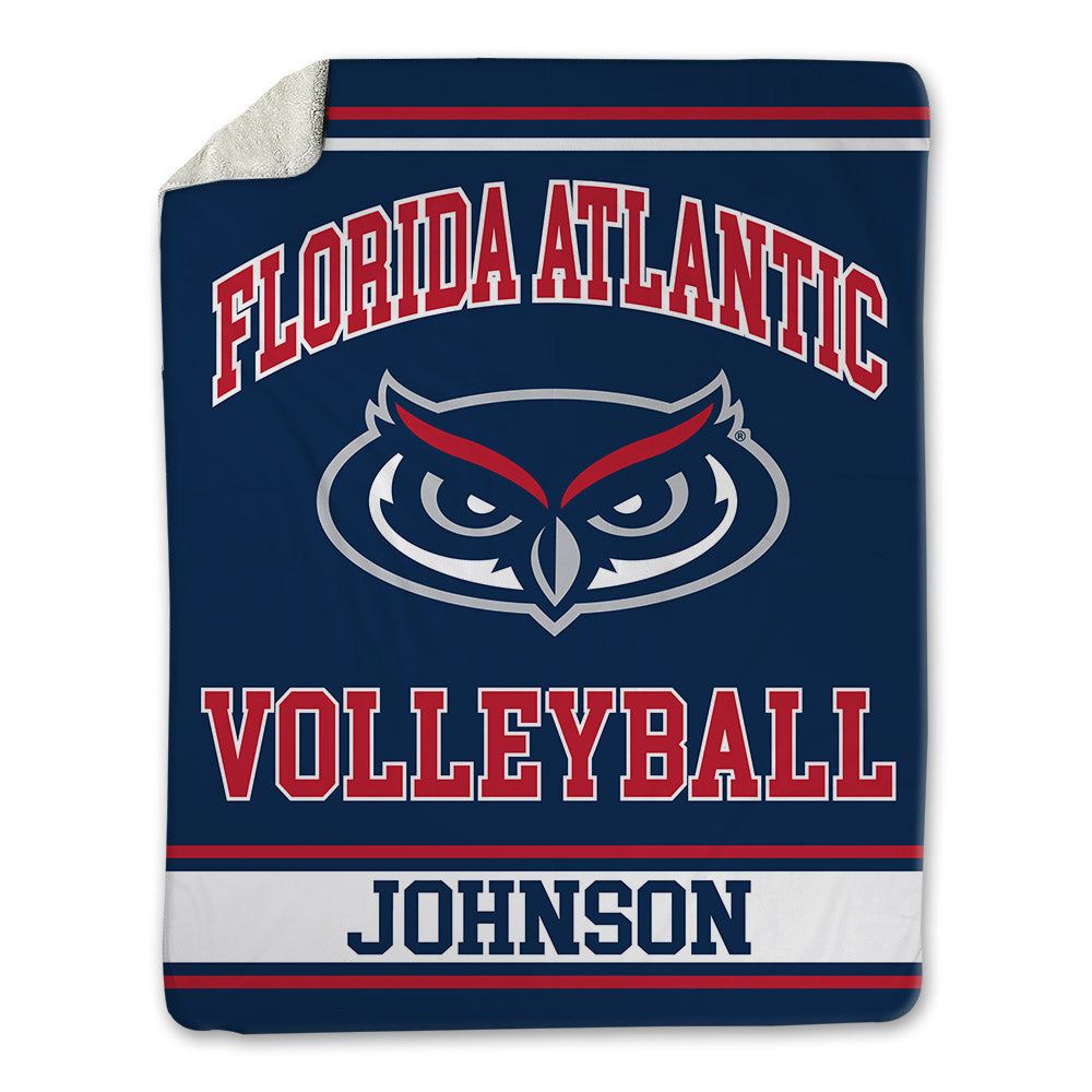 FAU - NCAA Women's Volleyball : Isabella Johnson - Blanket-0