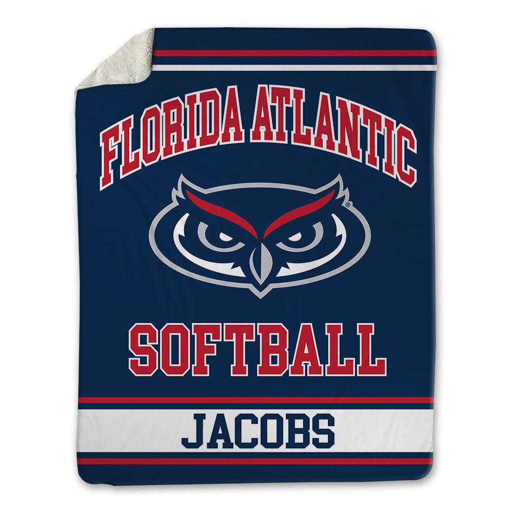 FAU - NCAA Softball : Ava Jacobs - Blanket-0