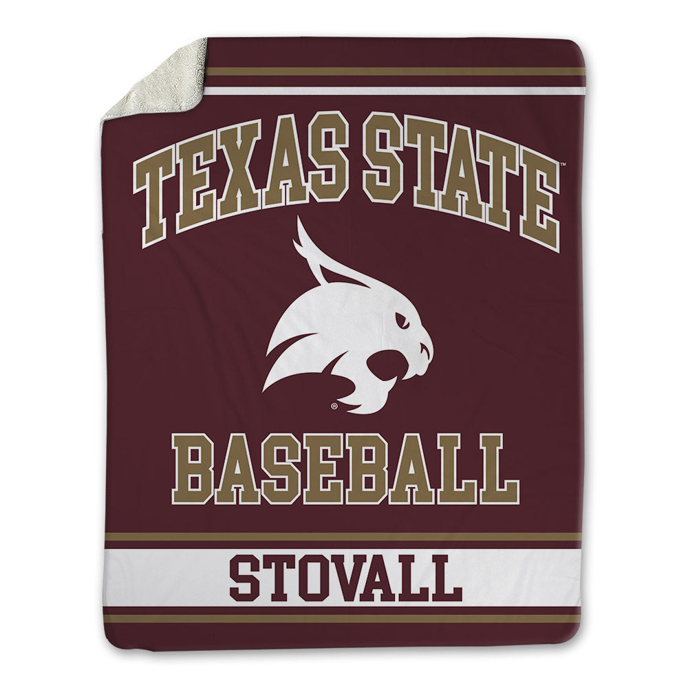 Texas State - NCAA Baseball : Kortland Stovall - Blanket-0