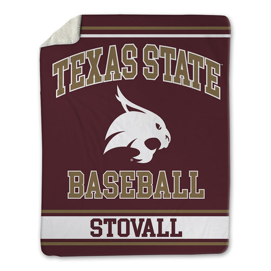 Texas State - NCAA Baseball : Kortland Stovall - Blanket-0