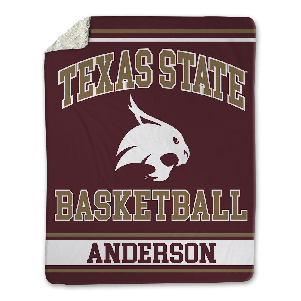 Texas State - NCAA Women's Basketball : Kyra Anderson - Blanket-0