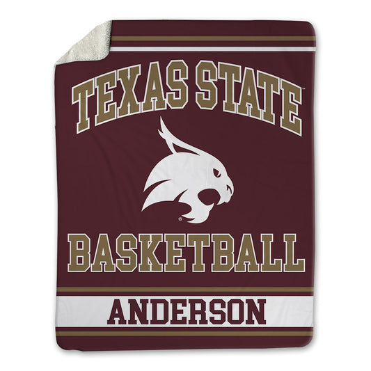 Texas State - NCAA Women's Basketball : Kyra Anderson - Blanket-0