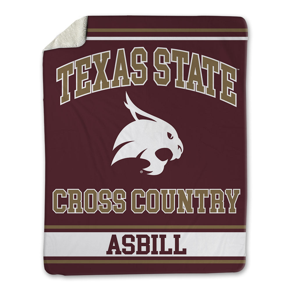Texas State - NCAA Men's Cross Country : Jaxon Asbill - Blanket-0