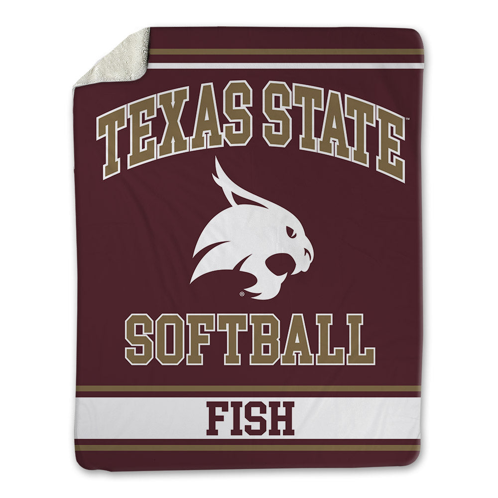 Texas State - NCAA Softball : Emily Fish - Blanket-0