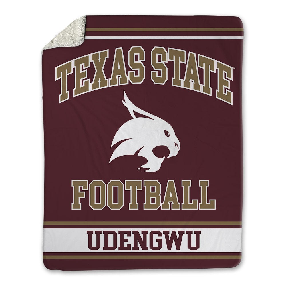 Texas State - NCAA Football : Mikel Udengwu - Blanket-0