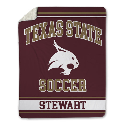 Texas State - NCAA Women's Soccer : Sanai Stewart - Blanket-0
