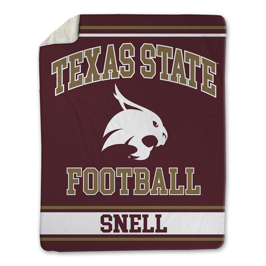 Texas State - NCAA Football : Darian Snell - Blanket-0