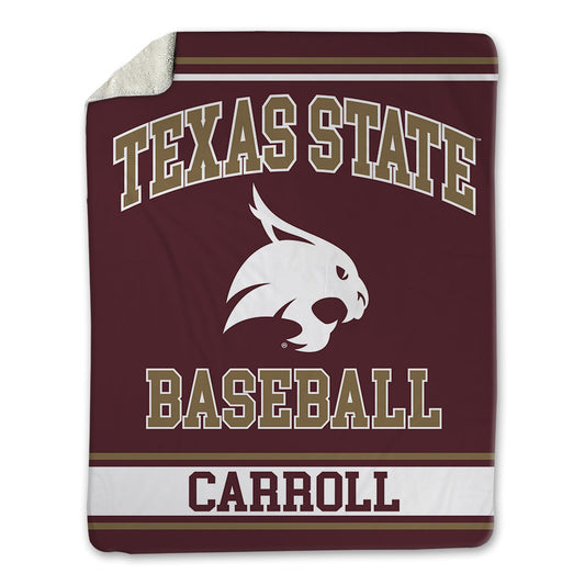 Texas State - NCAA Baseball : Coll Carroll - Blanket-0